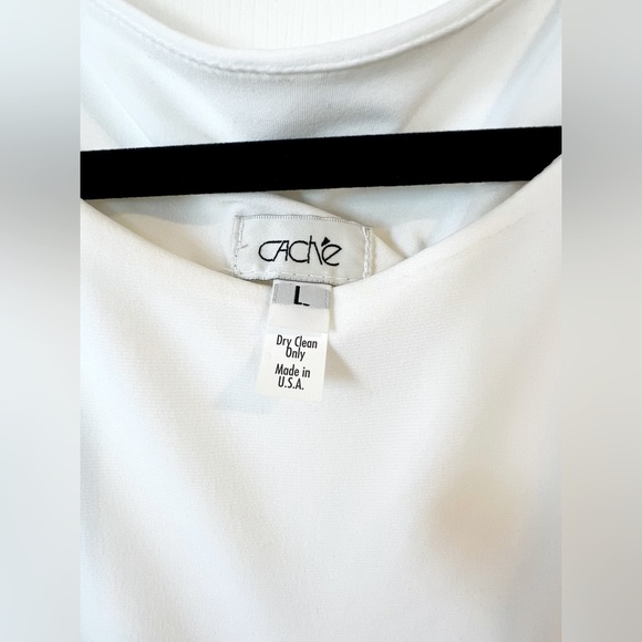 CACHÉ Crystal Embellished Cold-Shoulder dress. Size L - Picture 7 of 12